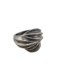 Vintage Sterling Twisted Ring Sz 6 # 6164