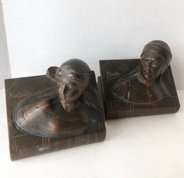 Jennings Brothers Dante & Beatrice Bronzed Bookends