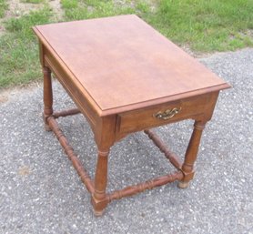 1 Drawer Solid  Wood End Table