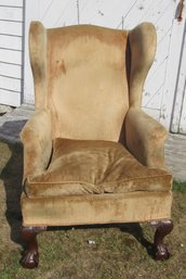 Vitage Chippendale Wing Chair