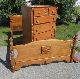 Vintage Maple Nautical Bedroom Set