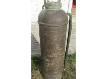 Vintage Copper Fire Extinguisher