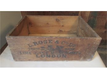Wooden Box L.Rose&Co