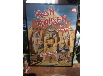 Huge Oversized 60x48 Iron Maiden Poster RARE Framed