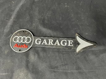 54. Cast Iron Audi Garage Sign