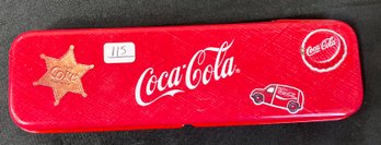115. Cola Coca Tin Advertising Box/Pencil