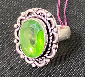 126. Sterling Silver And Gemstone Ring