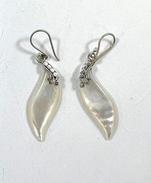 143. Sterling Silver And Mother Of Pearl Earrings