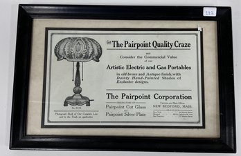 161. Pairpoint Lamp Co. Advertisment