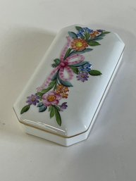 74. Herend Floral Decorated Dresser Box