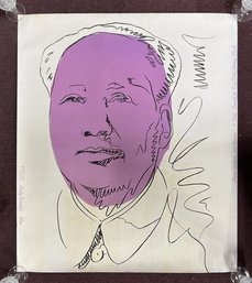 118. Andy Warhol Lithograph Mao