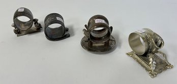 14. Antique American Victorian Figural Napkin Rings