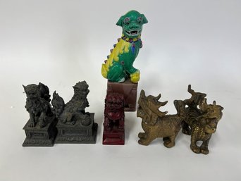 18. Collector Or Dealer's Lot Of Foo Dogs . Two Pr.