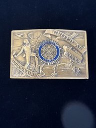 6. Bronze American Legion Belt Buckle