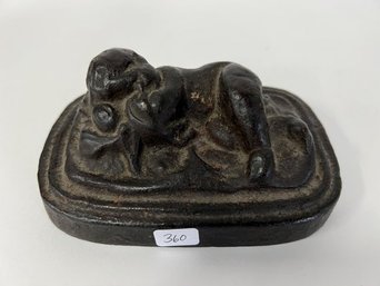 50. Antique Cast Iron Baby Figure
