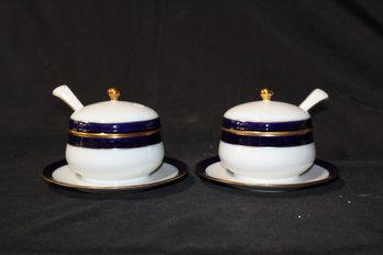 219. Hutschenreuther Double Handled Gravy Boats (2)