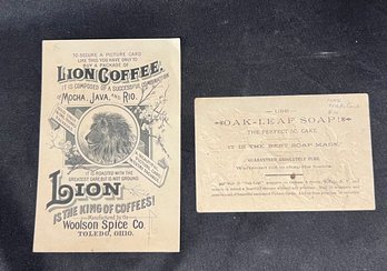 115. Lion Coffee And Oak Leaf Soap Advertisements (2)