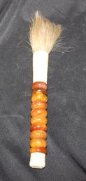 85. African Agate & Ivory Brush