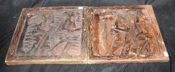 88. Pair Of African Carved Plaques