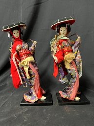 81. Pair Of Original Japanese Dolls