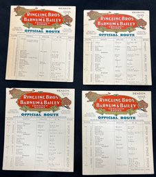 144. 1935 Ringling Bros. & Barnum & Bailey Season Tour Route Schedule (4)