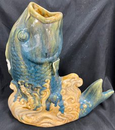 110. Antique Majolica Fish Pottery
