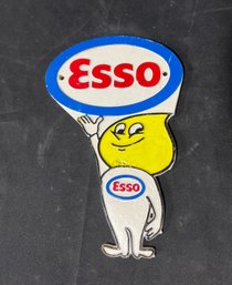 60. Cast Iron Esso Sign