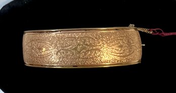 17. Antique Victorian Gold Filled Bangle Bracelet