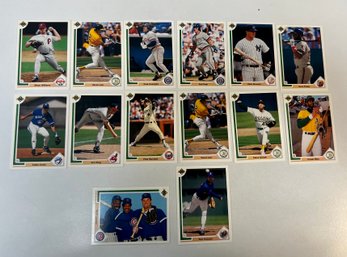 25. 1991 Upper Deck Baseball Card Lot (14)