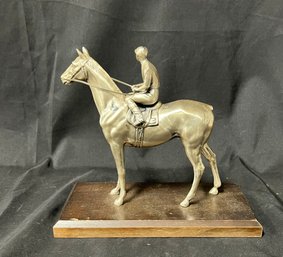48. Horse Jockey On Horse Sculptured Figure