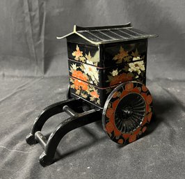 72. Vintage Japan Hand Painted Carriage/bento Box