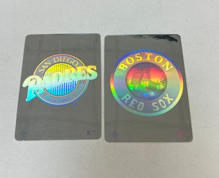 92. 1991 Upper Deck 3-d Team Logo Holograms (2)