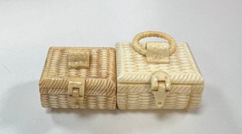 99. Asian Carved Baskets (2)