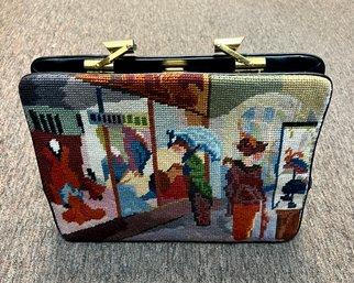 111. Vintage Needlework Handbag