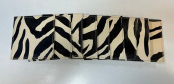 133. Vintage Zebra Print Coasters (9)