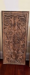 34. Decorative Wood Carving Style Wall Plaque
