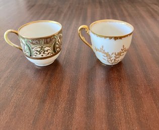 95.Two Fine Porcelain Demi-Tasse Cups
