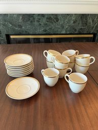 96.Antique Porcelain Cups And Saucers
