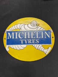 4. Cast Iron Michelin Man Oval Sign
