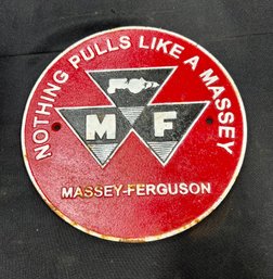 47. Cast Iron Massey Ferguson Sign