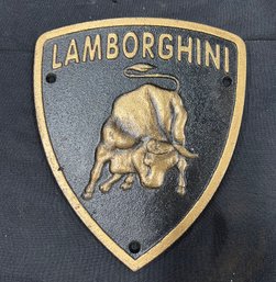 51. Cast Iron Lamborghini Sign