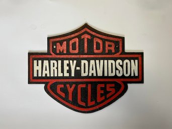 53. Cast Iron Harley Shield Sign