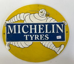 17. Michelin Tires Cast Iron Sign