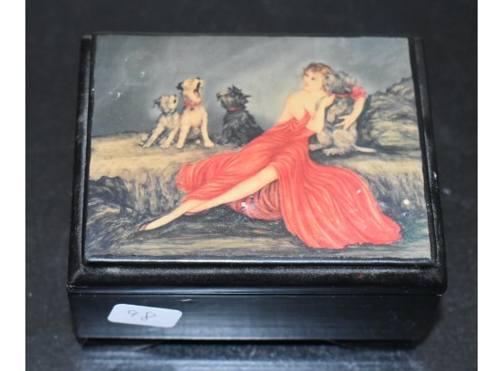 98. Painted Lacquerware Box