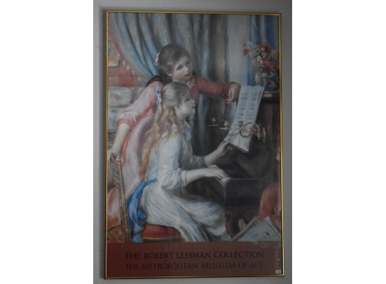 114. Framed Robert Lehman Exhibition Poster