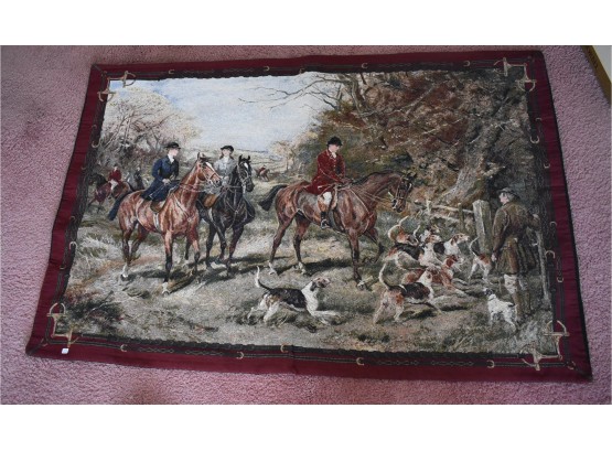 87. Antique Hunting Scene Tapestry