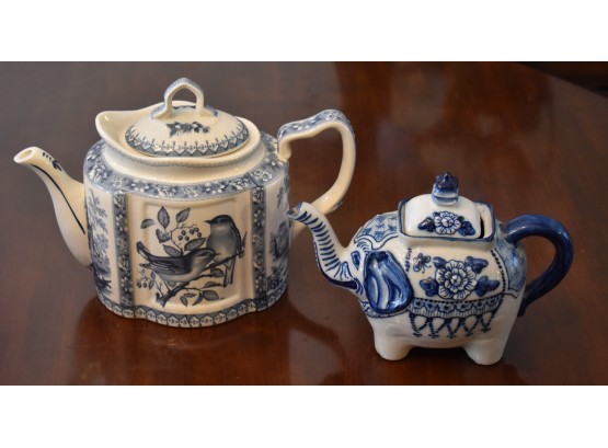 13. Antique Porcelain Teapots (2)