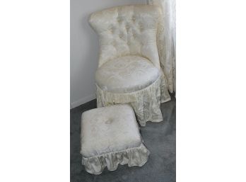 131. Occasional Chair & Ottoman