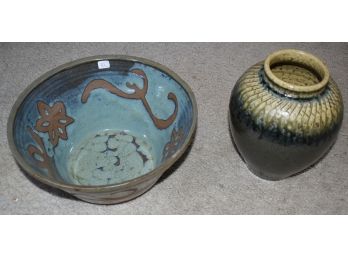 82. Lot Of Pottery Sgd. (2)