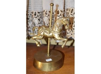 56. Figural Horse Carousel Music Box